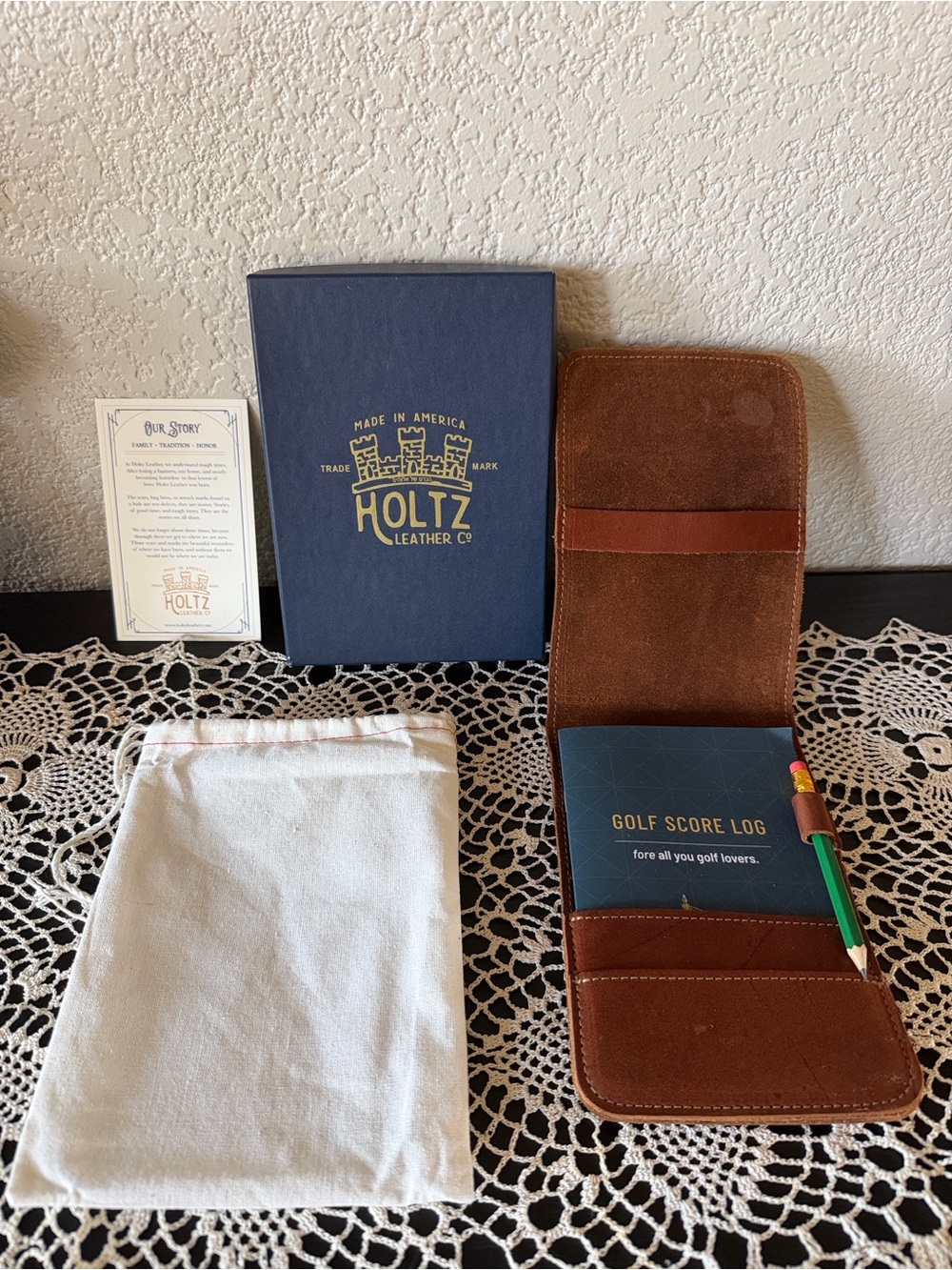 Holtz Leather Co. Fine Leather Golf Scotecard Holder Logbook - Picture 14 of 14